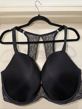 Paramour Black Lace Racerback T-Shirt Bra